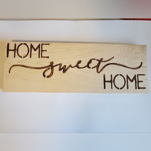 Home sweet home wooden sign